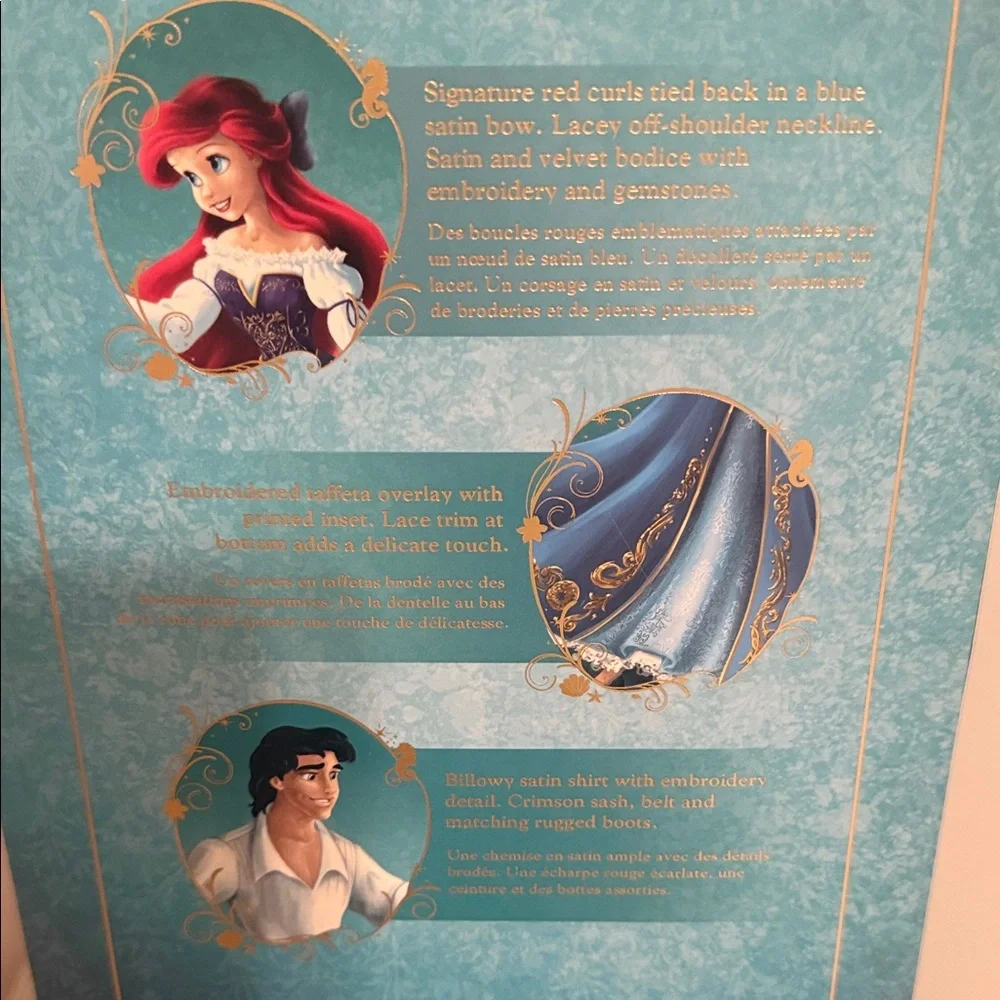 Disney Fairytale Collection Ariel and Eric in Blue and White - Picture 4 of 8